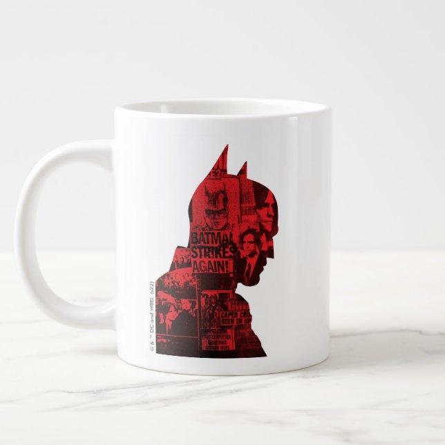 Die Batman Newspaper-Silhouette Jumbo-Tasse (Links)