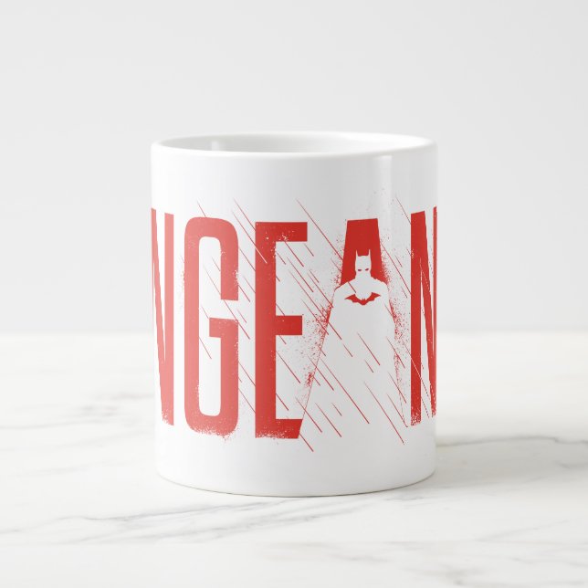 Die Batman-Silhouette der Rache Jumbo-Tasse (Vorderseite)