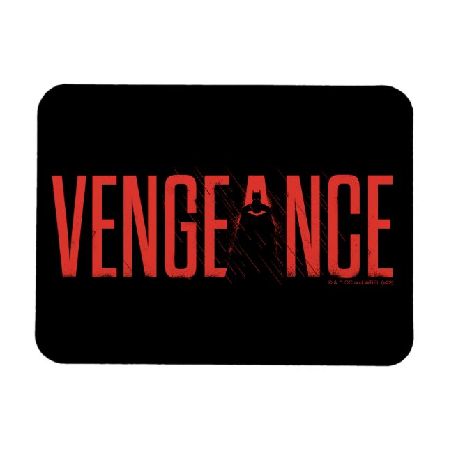 Die Batman-Silhouette der Rache Magnet (Horizontal)