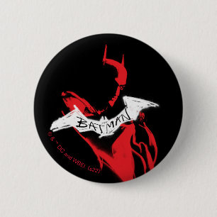 Die Batman Spraypaint-Kontur Button
