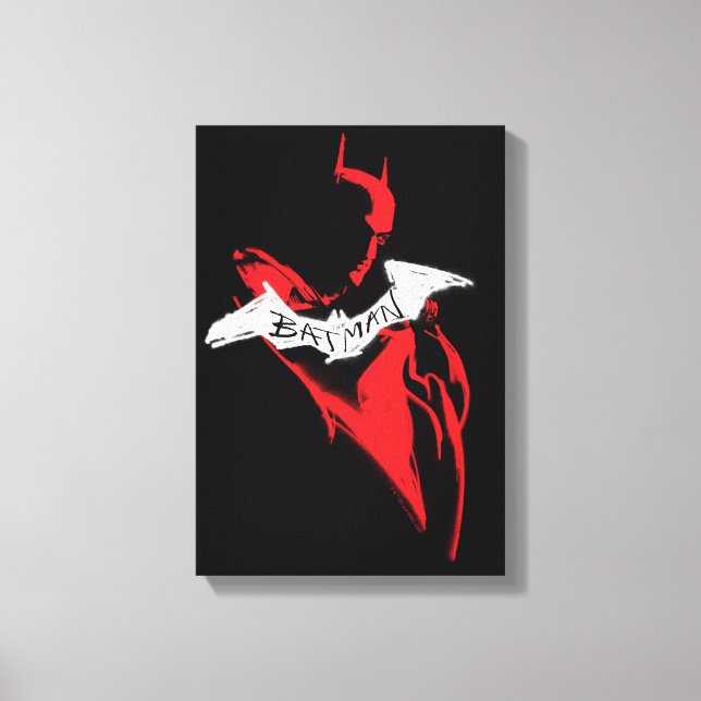 Die Batman Spraypaint-Kontur Leinwanddruck (Vorderseite)