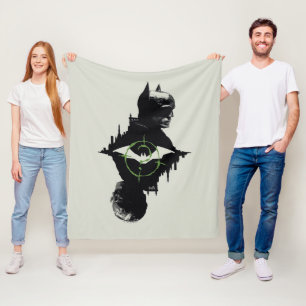 Die Batman- und die Riddler-Grafik Fleecedecke