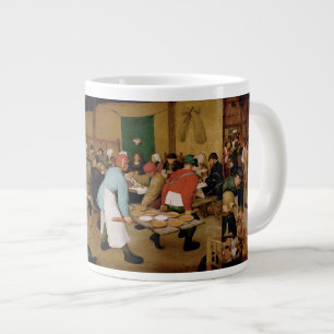 Die Bauernhochzeit von Pieter Bruegel the Elder V Jumbo-Tasse