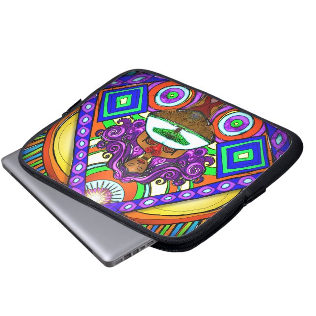 Die Baum-Arche-Laptop-Hülse Laptopschutzhülle (Vorne Knopf)