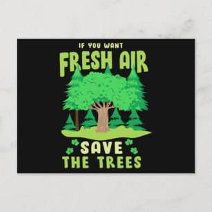 Die Bäume für frisch gerettet Postkarte