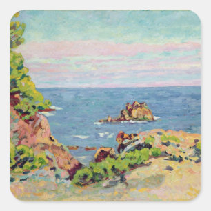 Die Baumettes, 1910 (Öl auf Leinwand) Quadratischer Aufkleber