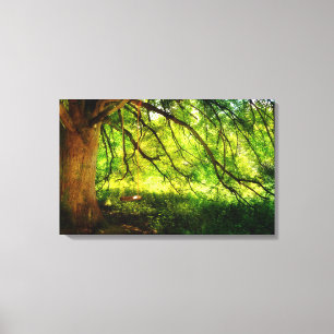 Die Baumschaukel Leinwanddruck