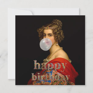 Die bayerische Schönheit und das bubble Gum glückl