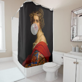 Die bayerische Schönheit und das Kaugummi Duschvorhang