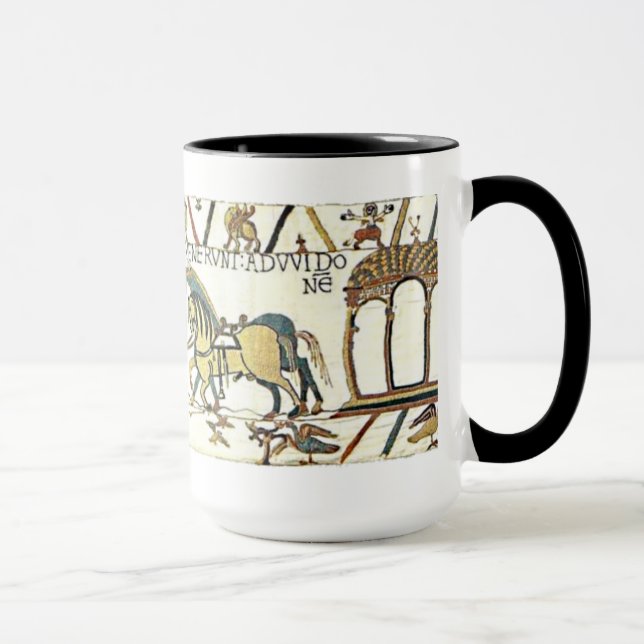 Die Bayeux-Tapisserie wieder Tasse (Rechts)