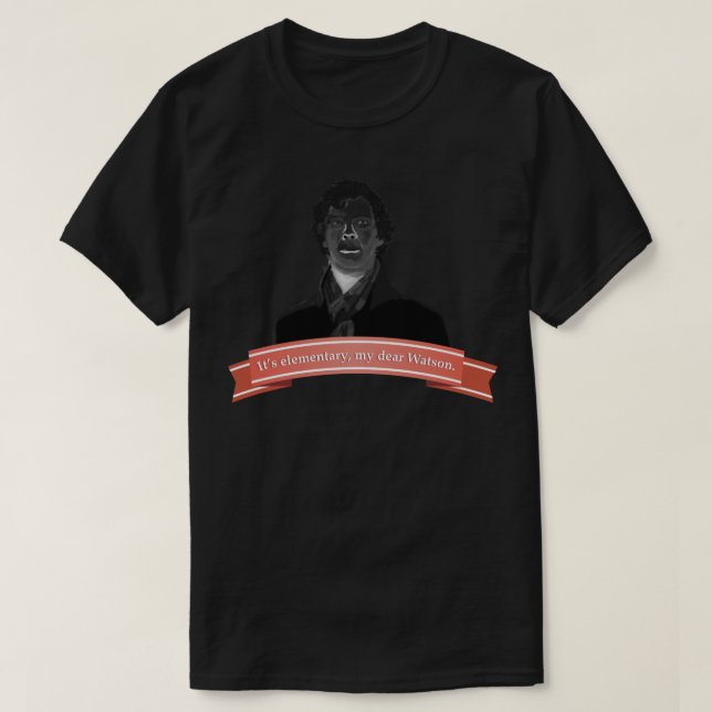 Die BBC Serie Holmes T-Shirt (Design vorne)