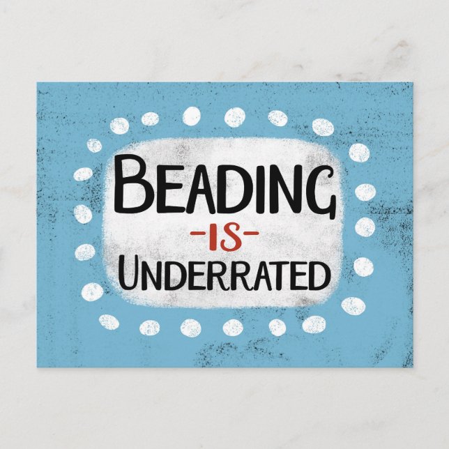 Die Beading ist eine untergeordnete Postkarte (Vorderseite)