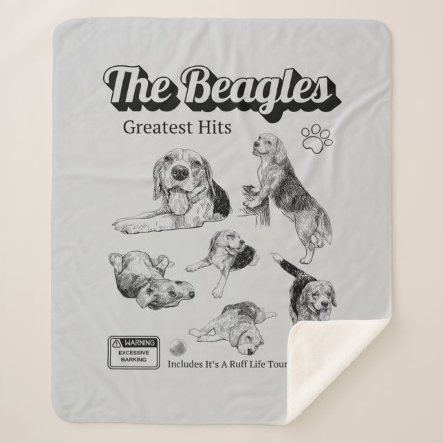 Die Beagle besten Hits Album cov Sherpa Blanket Sherpadecke (Vorderseite)