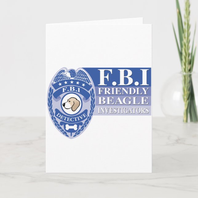 Die Beagle-Nase Feiertagskarte (Vorderseite)