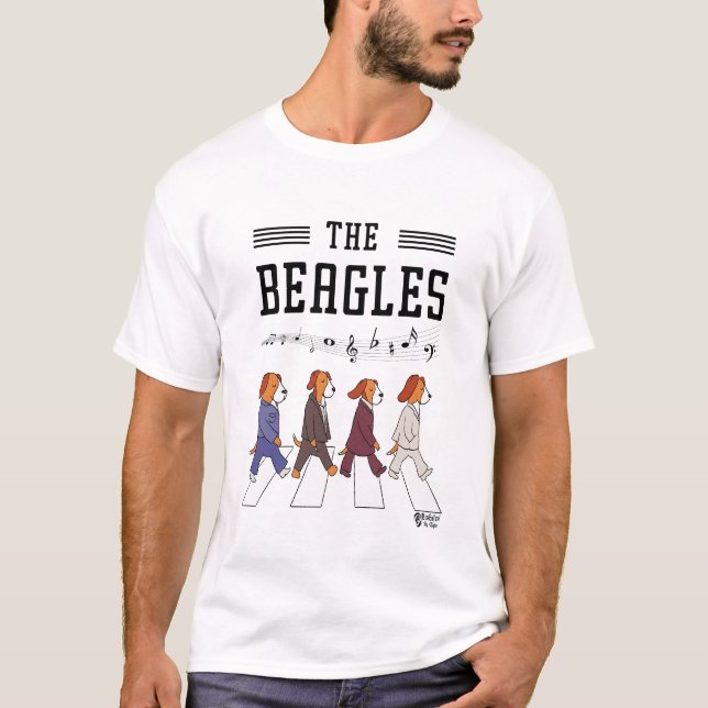 Die Beagles Weiß T-Shirt (Vorderseite)