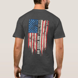 Die beängstigende amerikanische Fahne der Menschen T-Shirt