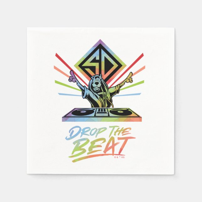 Die Beat fallen lassen: DJ Scooby-Doo Serviette (Vorderseite)