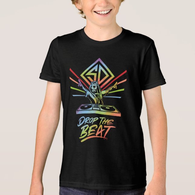 Die Beat fallen lassen: DJ Scooby-Doo Tri-Blend Shirt (Vorderseite)