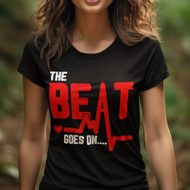 Die Beat geht auf Herz-Operation Überlebende Herzs T-Shirt (Von Creator hochgeladen)