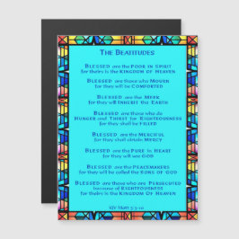Die Beatituden aus Jesu Sermon auf dem Berg Magnetkarte