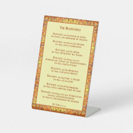 Die Beatituden aus Jesu Sermon auf dem Berg Sockelschild