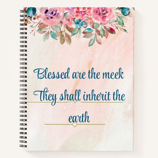 Die Beatitudes Religious Notizbuch (Vorderseite)