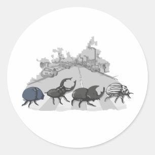 Die Beatles Runder Aufkleber