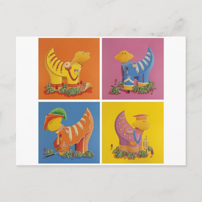 Die Beatles Sgt Pepper Postkarte (Vorderseite)