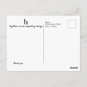 Die Beautycounter-Kreditkarte Postkarte