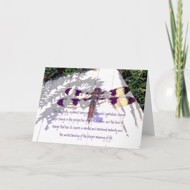 Die Bedeutung der Libellen Karte (Vorderseite)