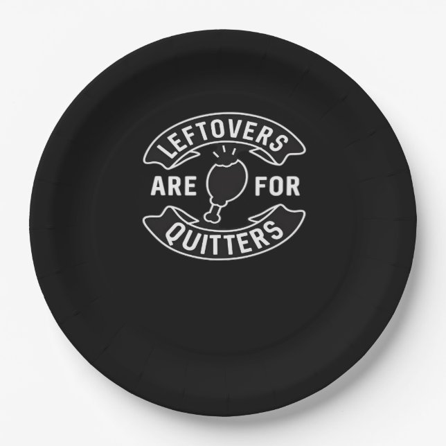 Die Bedienelemente sind für Quitters essenziell mi Pappteller (Vorderseite)