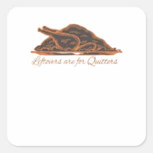 Die Bedienelemente sind für Quitters Graphic Class Quadratischer Aufkleber