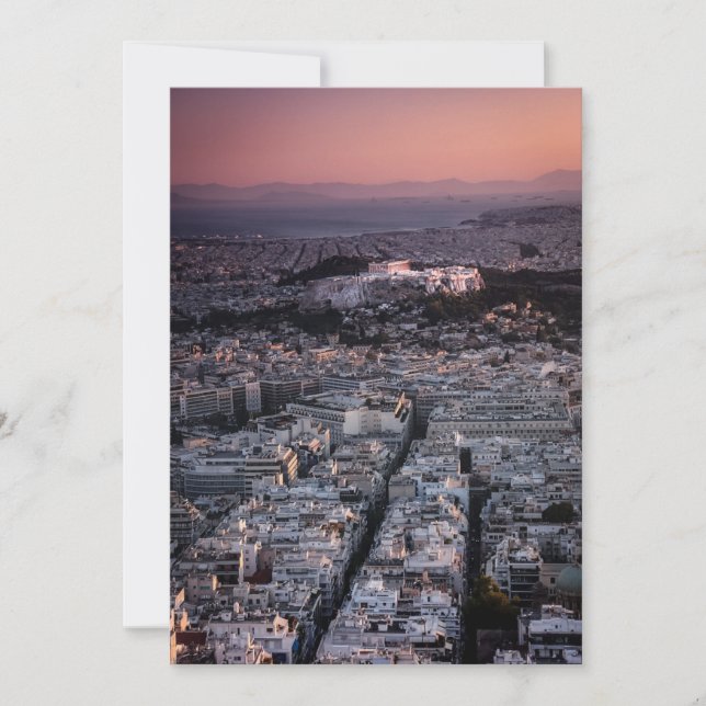 DIE BEEINDRUCKENDEN ATHEN EINLADUNG (Vorderseite)