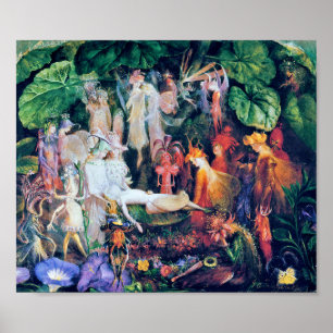 Die Beerdigung der Märchen, John Anster Fitzgerald Poster