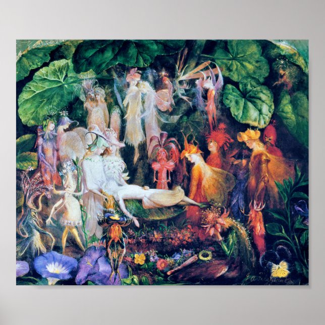 Die Beerdigung der Märchen, John Anster Fitzgerald Poster (Vorne)