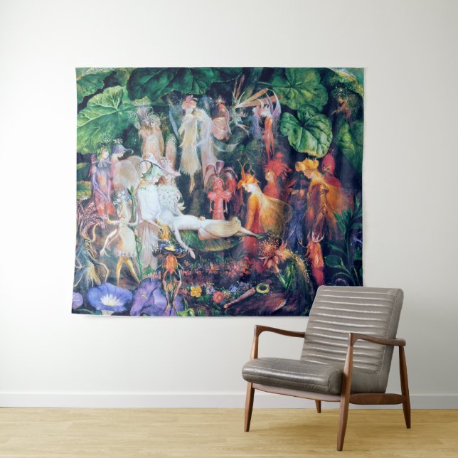 Die Beerdigung der Märchen, John Anster Fitzgerald Wandteppich (Beispiel (Horizontal))