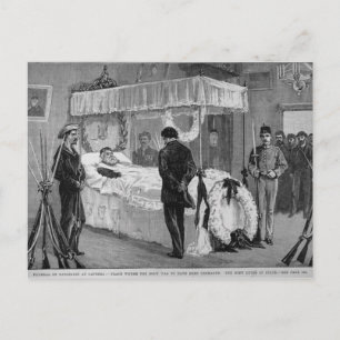 Die Beerdigung von Garibaldi in Caprera Postkarte