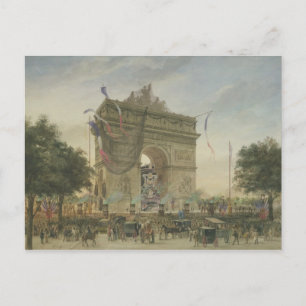 Die Beerdigung von Victor Hugo 1885 Postkarte