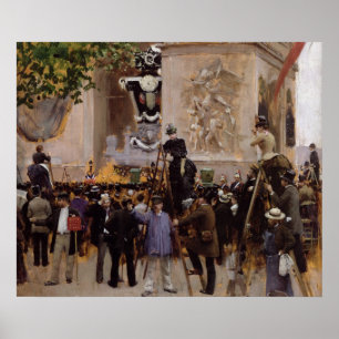 Die Beerdigung von Victor Hugo Poster