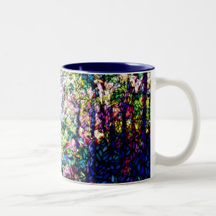 Die beflecktes Glas-Tasse Zweifarbige Tasse