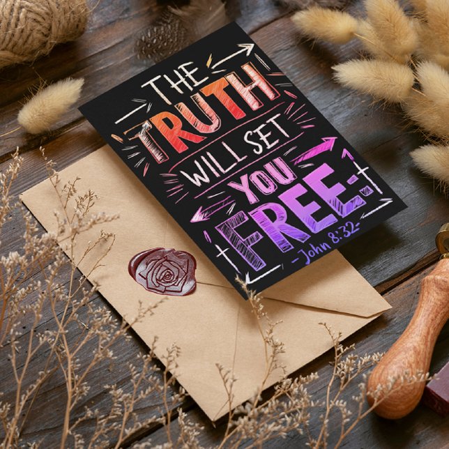 Die befreiende Wahrheit Postkarte (Von Creator hochgeladen)