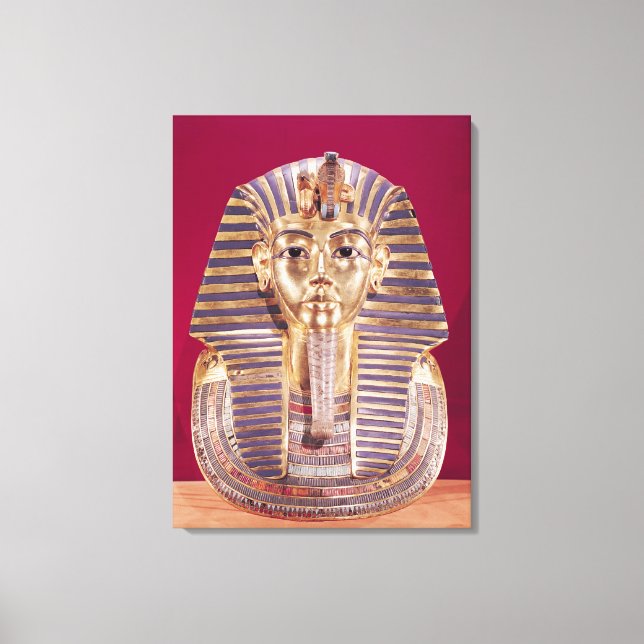 Die Begräbnismaske von Tutankhamun Leinwanddruck (Vorderseite)