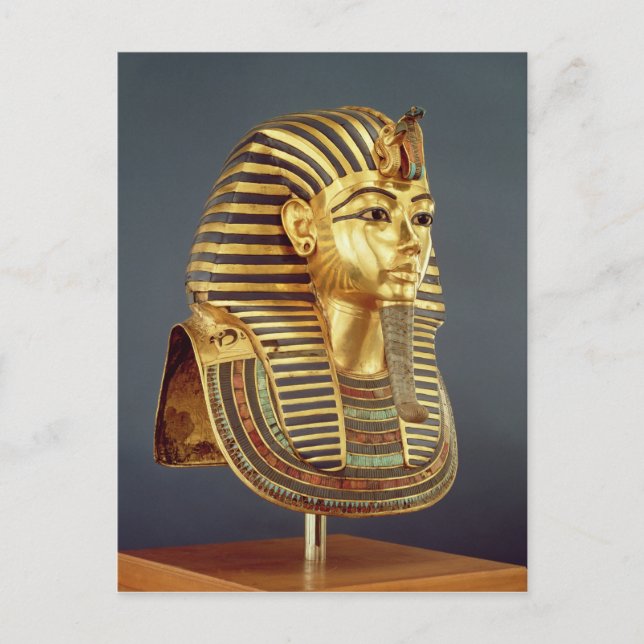 Die Begräbnismaske von Tutankhamun Postkarte (Vorderseite)