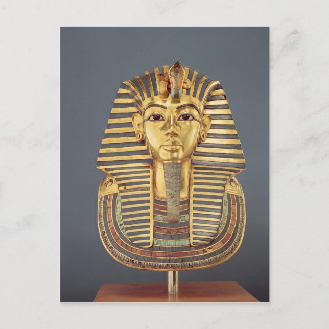 Die Begräbnismaske von Tutankhamun Postkarte (Vorderseite)