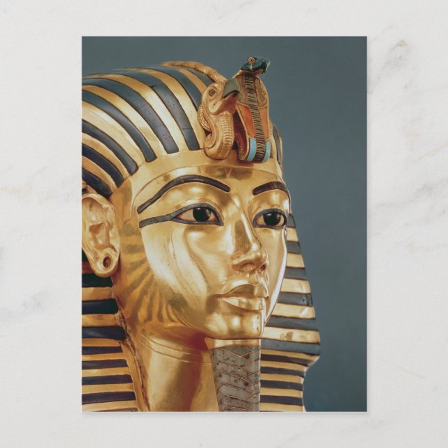 Die Begräbnismaske von Tutankhamun Postkarte (Vorderseite)
