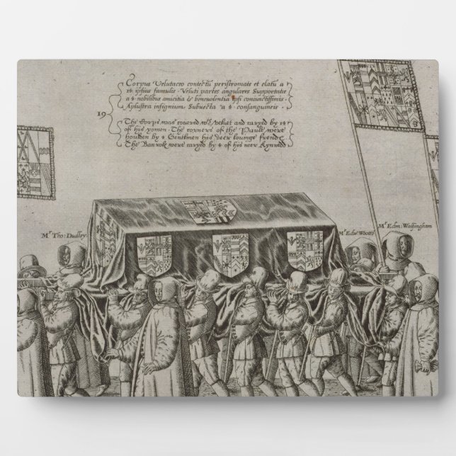 Die Begräbniszeremonie von Sir Philip Sidney (1554 Fotoplatte (Vorderseite)