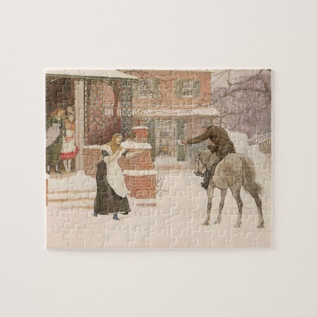Die Begrüßung des Postboten von Robert Walker Macb Puzzle (Horizontal)