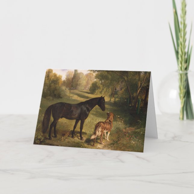 Die beiden Freunde Karte (Vorderseite)