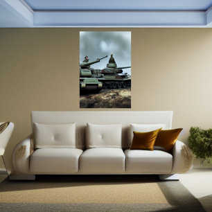 Die beiden Tanks   AI Art Poster