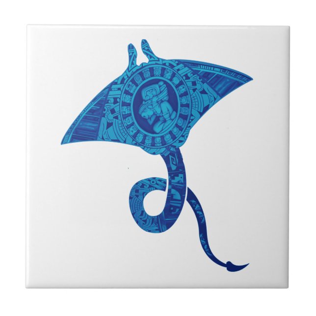 Die bekannten Ozeane Fliese (Vorderseite)